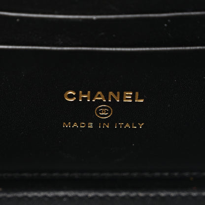 Chanel Calfskin Crocodile Embossed Crococo Small Top Handle Vanity Case With Chain Emerald 6 of 11