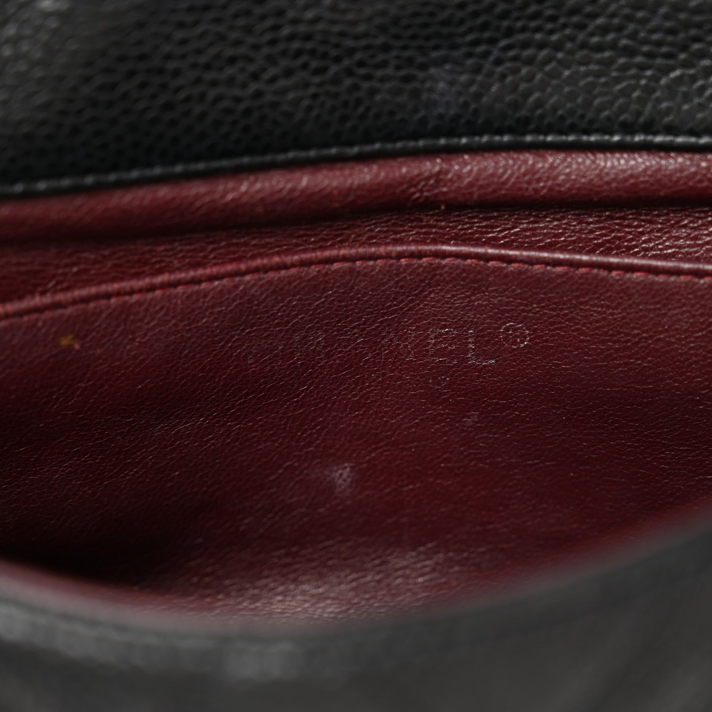 Caviar Quilted Clutch With Chain Flap Black