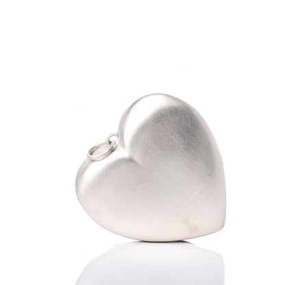 Tiffany Sterling Silver Large Ziegfeld Daisy Heart Locket Pendant 3 of 5