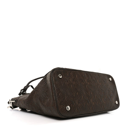 Louis Vuitton Monogram Lambskin Antheia Ixia MM Olive 4 of 9