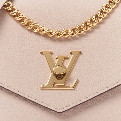 Louis Vuitton Soft Calfskin Mylockme Chain Bag BB Greige 7 of 8