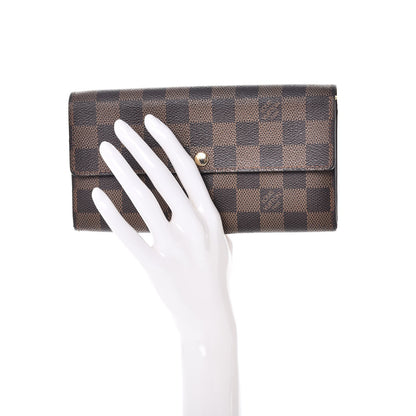 Louis Vuitton Damier Ebene Sarah Wallet 2 of 10