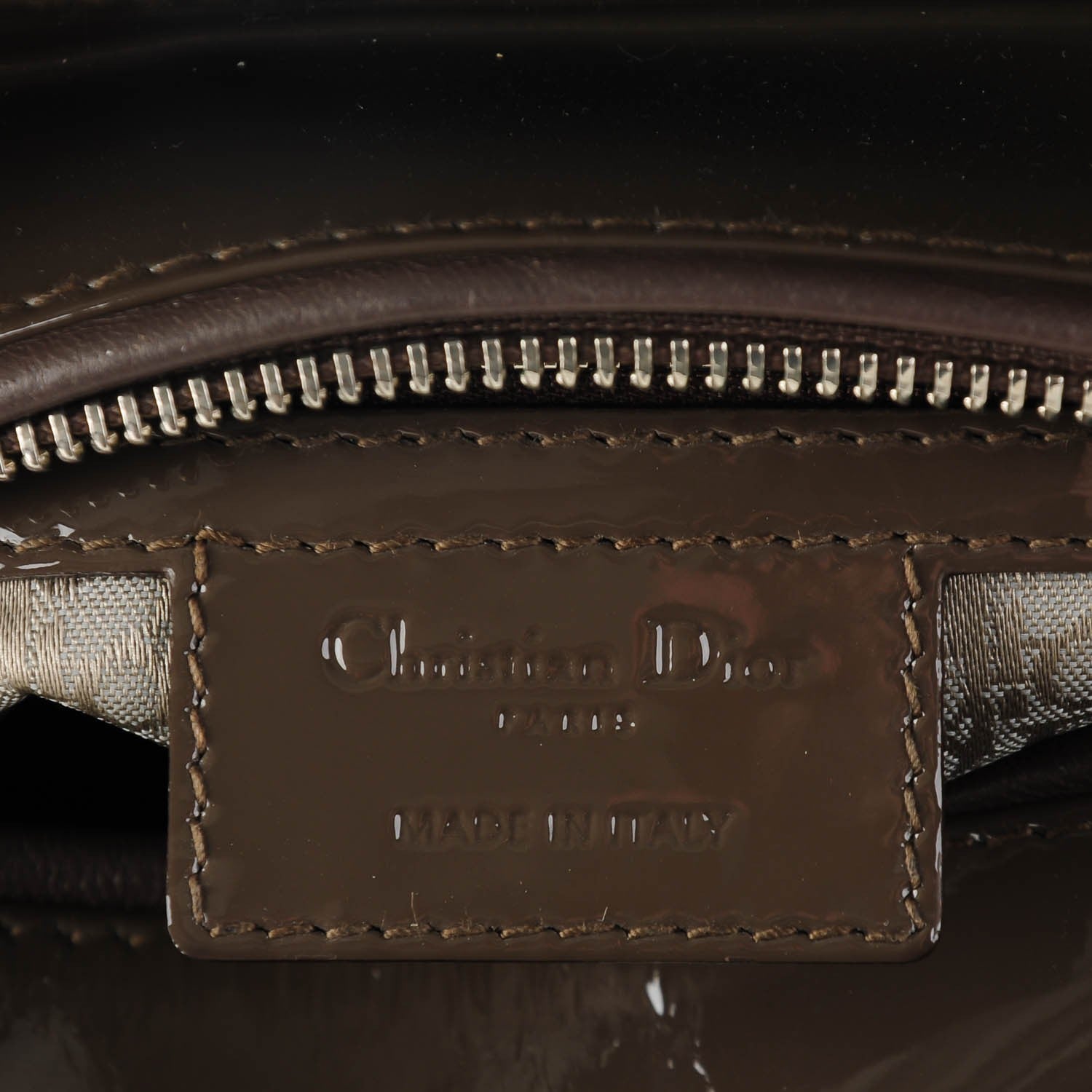 Christian Dior Patent Cannage Medium Lady Dior Olive 6 of 7
