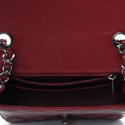 Chanel Patent Quilted Mini Square Flap Red 4 of 4