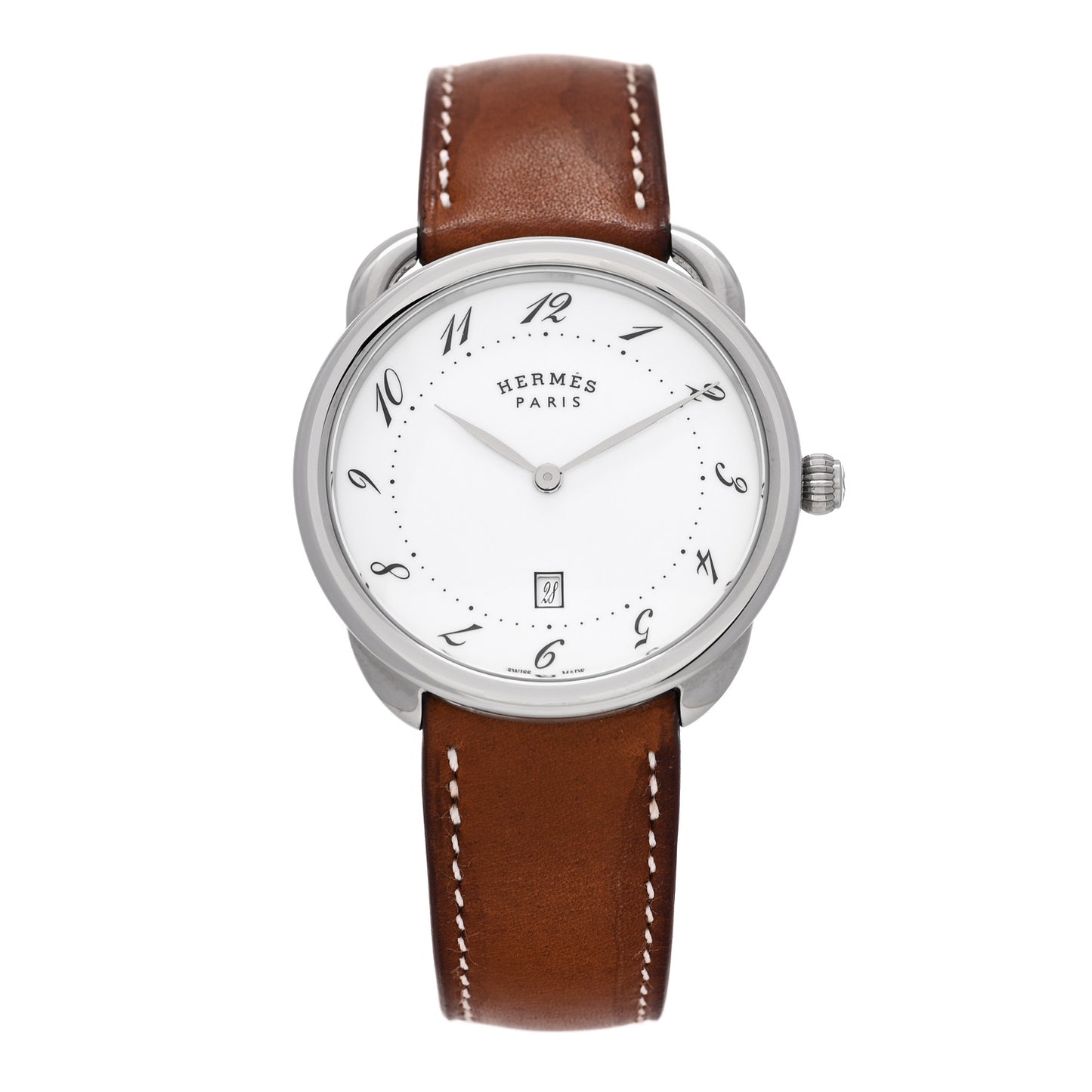 Stainless Steel Barenia 40mm Arceau Quartz Watch Fauve