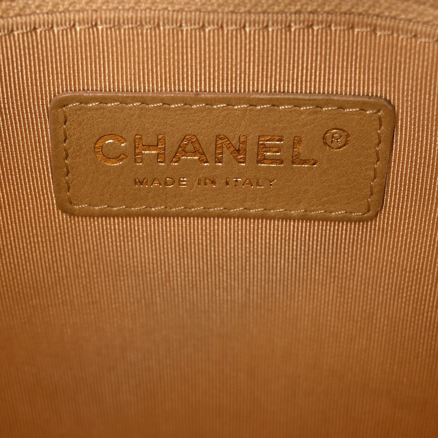 Chanel Caviar Quilted Petit Shopping Tote PST Beige 6 of 10