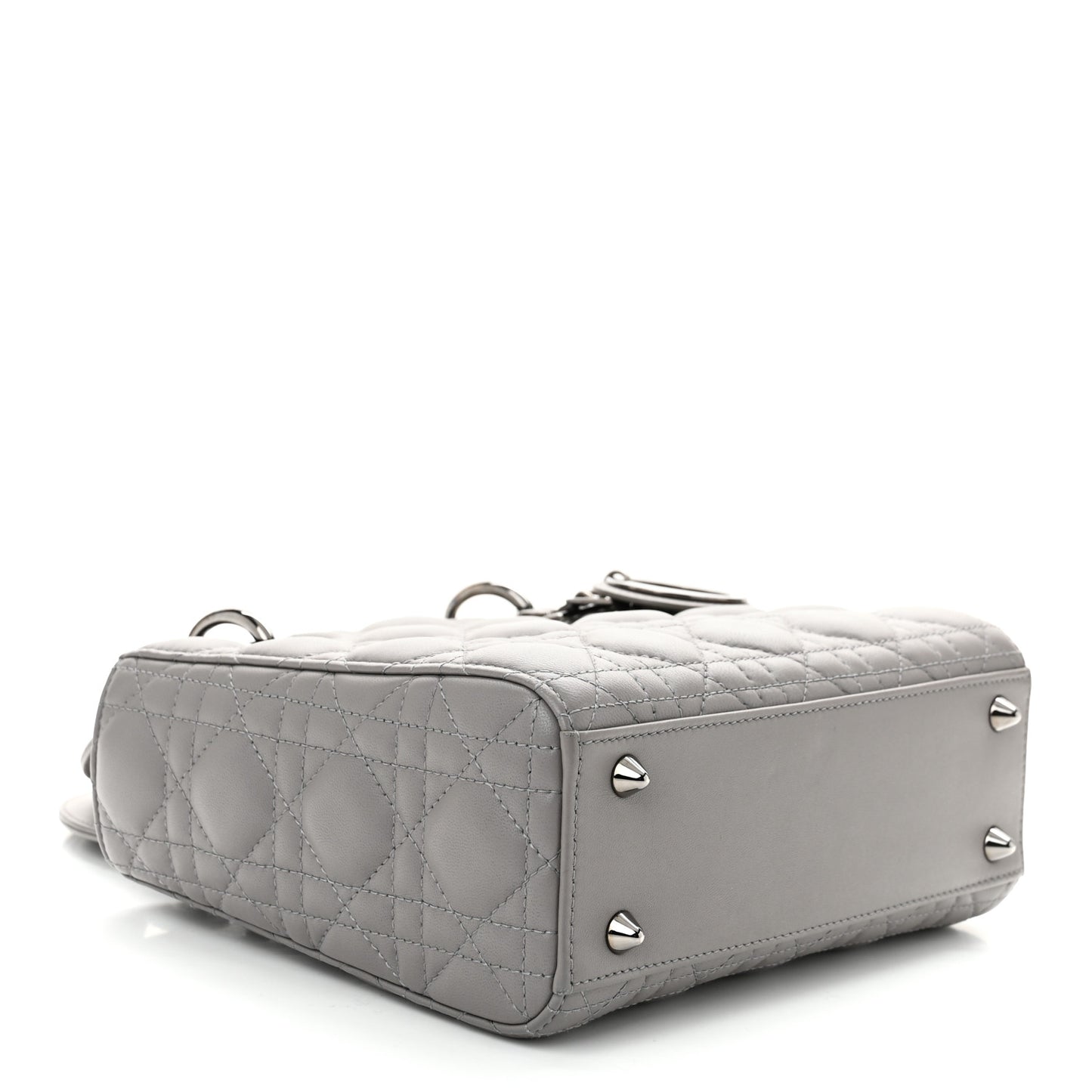 Lambskin Cannage Small My ABCDior Lady Dior Grey