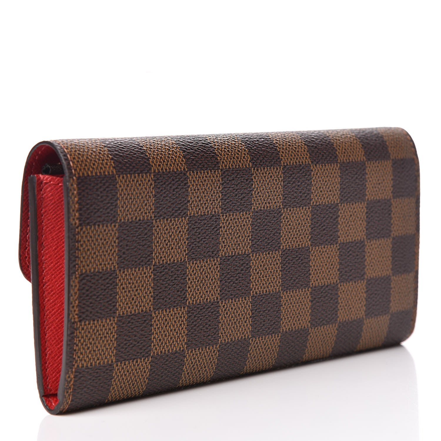 Louis Vuitton Damier Ebene Emilie Wallet Red 3 of 8