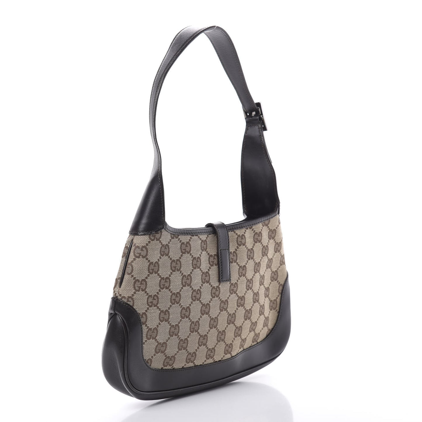 Monogram Web Small Jackie O Hobo Dark Brown