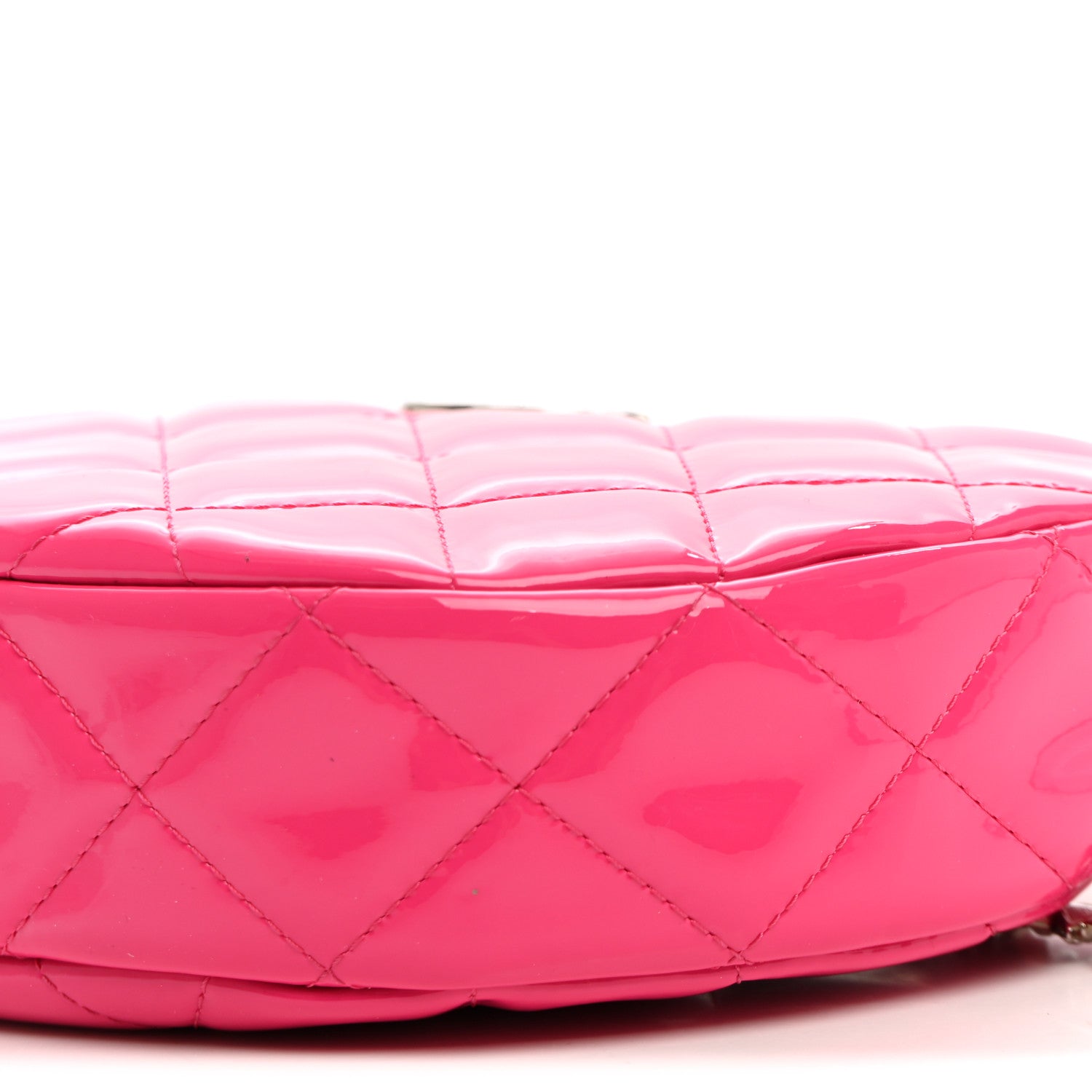 Chanel Patent Calfskin Quilted Enamel CC Charms Hobo Pink 10 of 10