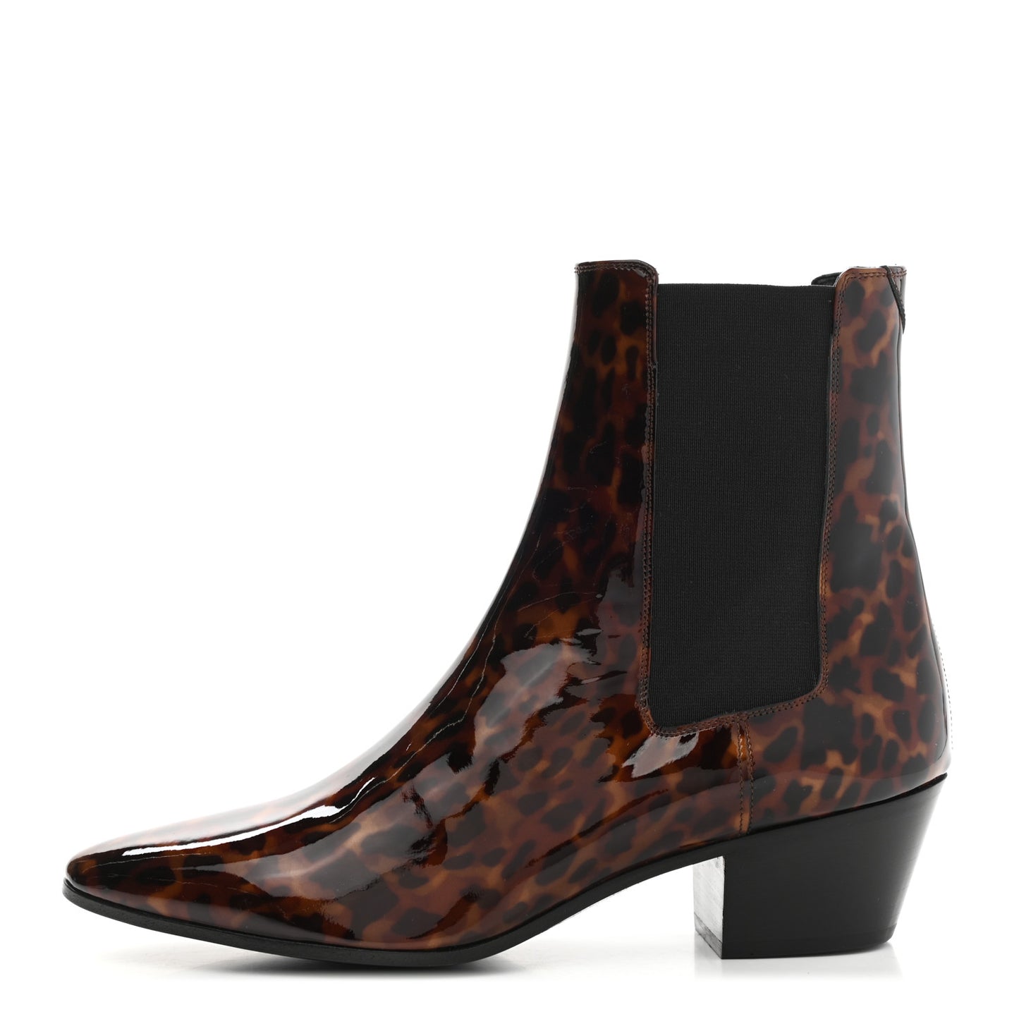 Patent Tartaruga Chelsea Boots 37 Manto Naturale
