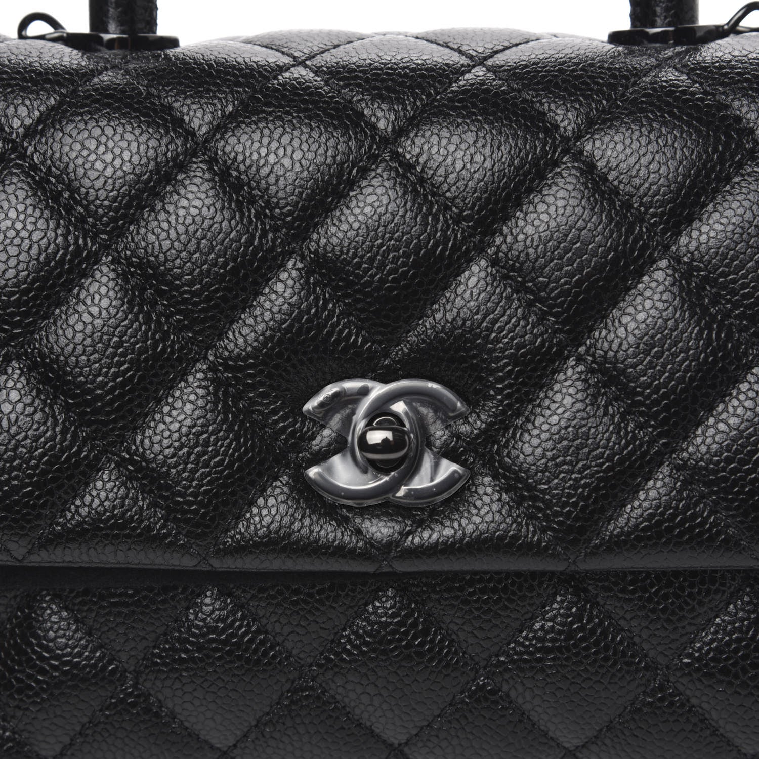 Chanel Caviar Quilted Mini Coco Handle Flap So Black 10 of 11