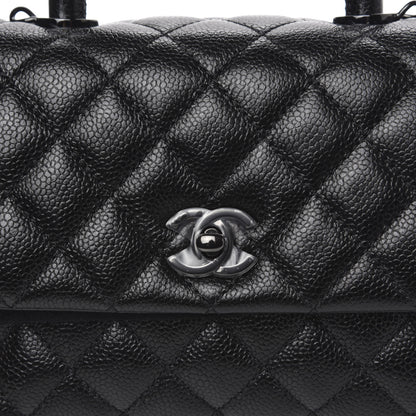 Chanel Caviar Quilted Mini Coco Handle Flap So Black 10 of 11