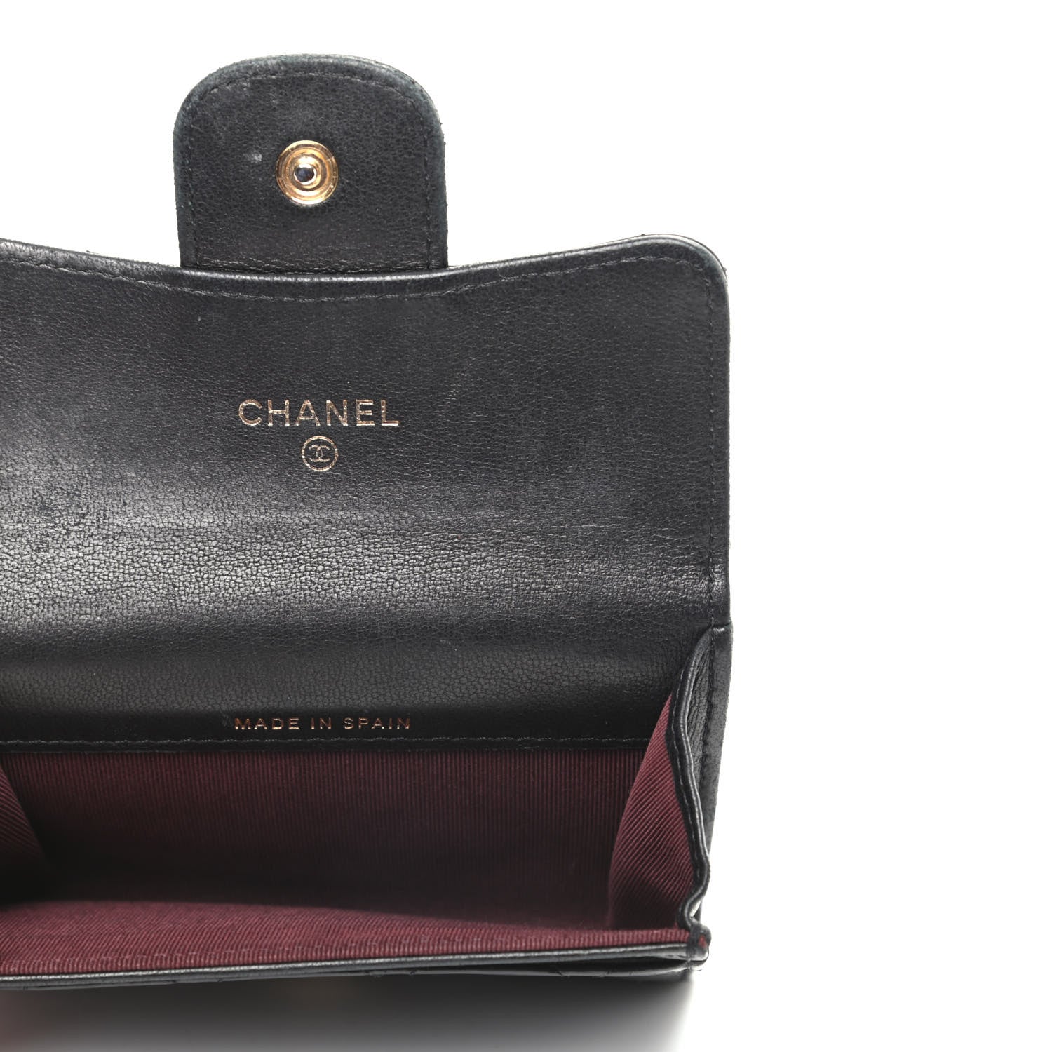 Chanel Aged Calfskin Quilted Reissue Flap Card Holder Black 5 of 10