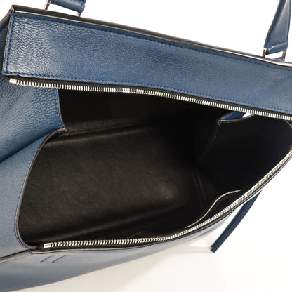 Celine Supple Calfskin Medium Edge Shoulder Bag Ocean Blue 5 of 7