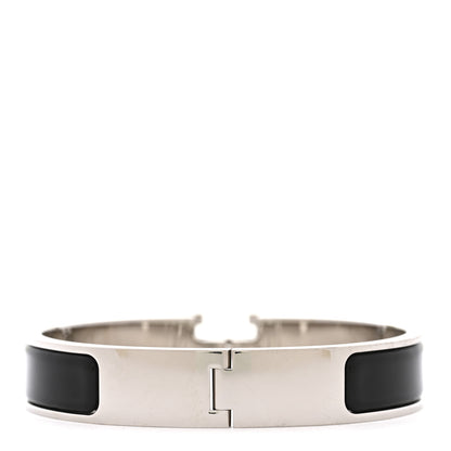 Hermes Enamel Narrow Clic Clac H Bracelet PM Black 3 of 6