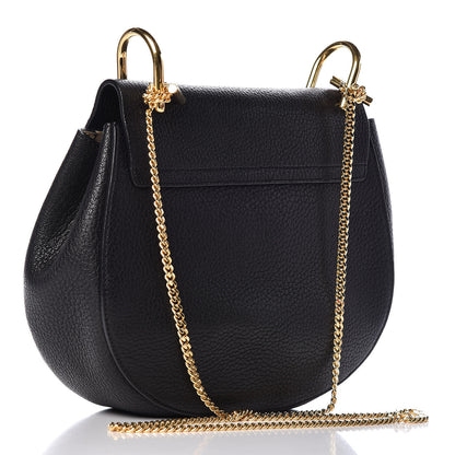 Chloe Grained Lambskin Drew Shoulder Bag Black 3 of 10