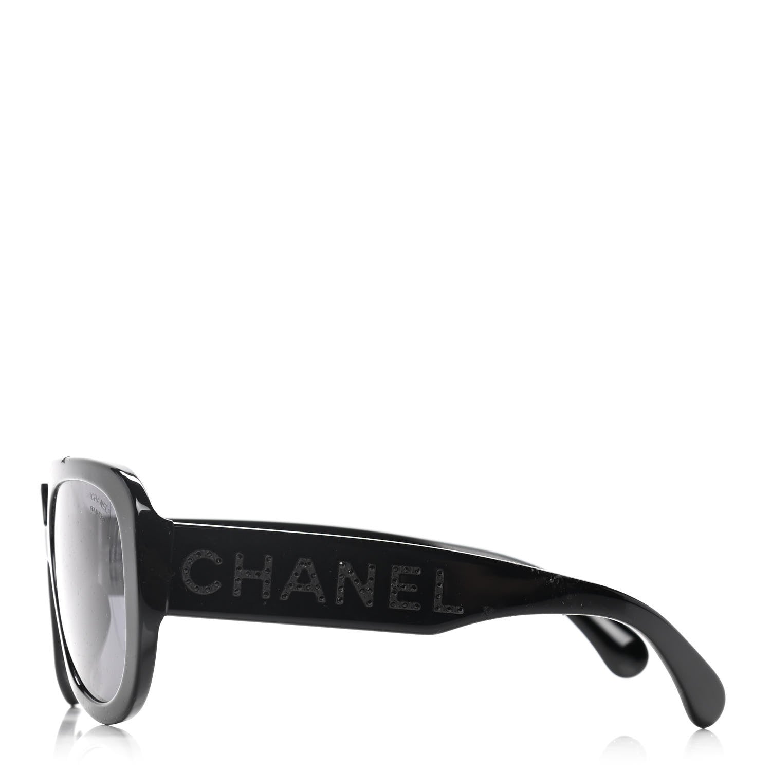 Chanel Resin Polarized Sunglasses 5423-B Black 3 of 8