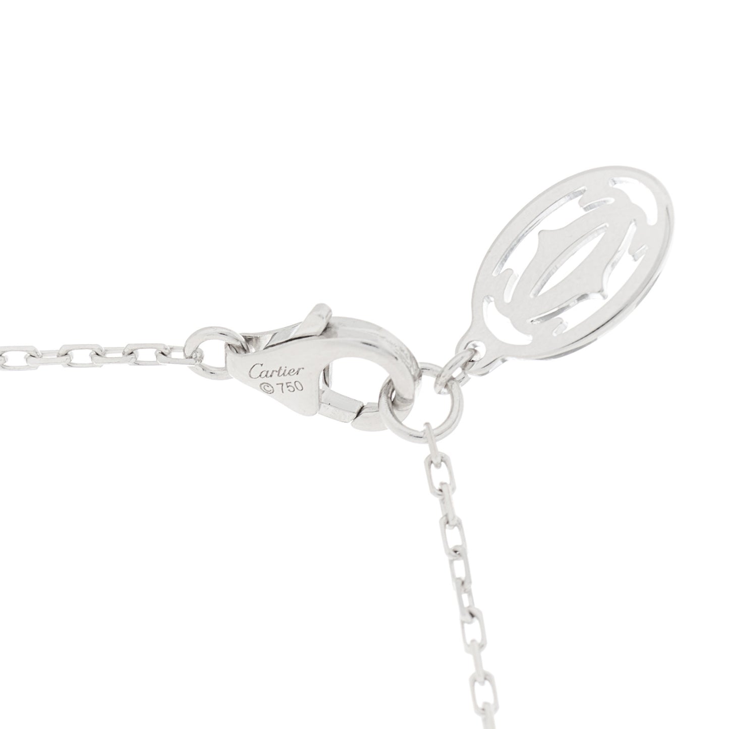 18K White Gold Diamond SM D'Amour Pendant Necklace