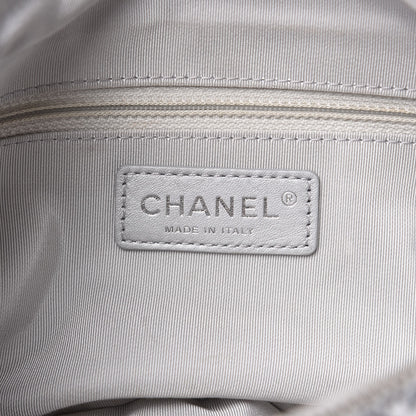 Chanel Metallic Lame Quilted Space Suit Waist Bag Silver 7 of 13