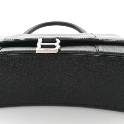 Balenciaga Grained Calfskin Medium Hourglass Top Handle Bag Black 9 of 19