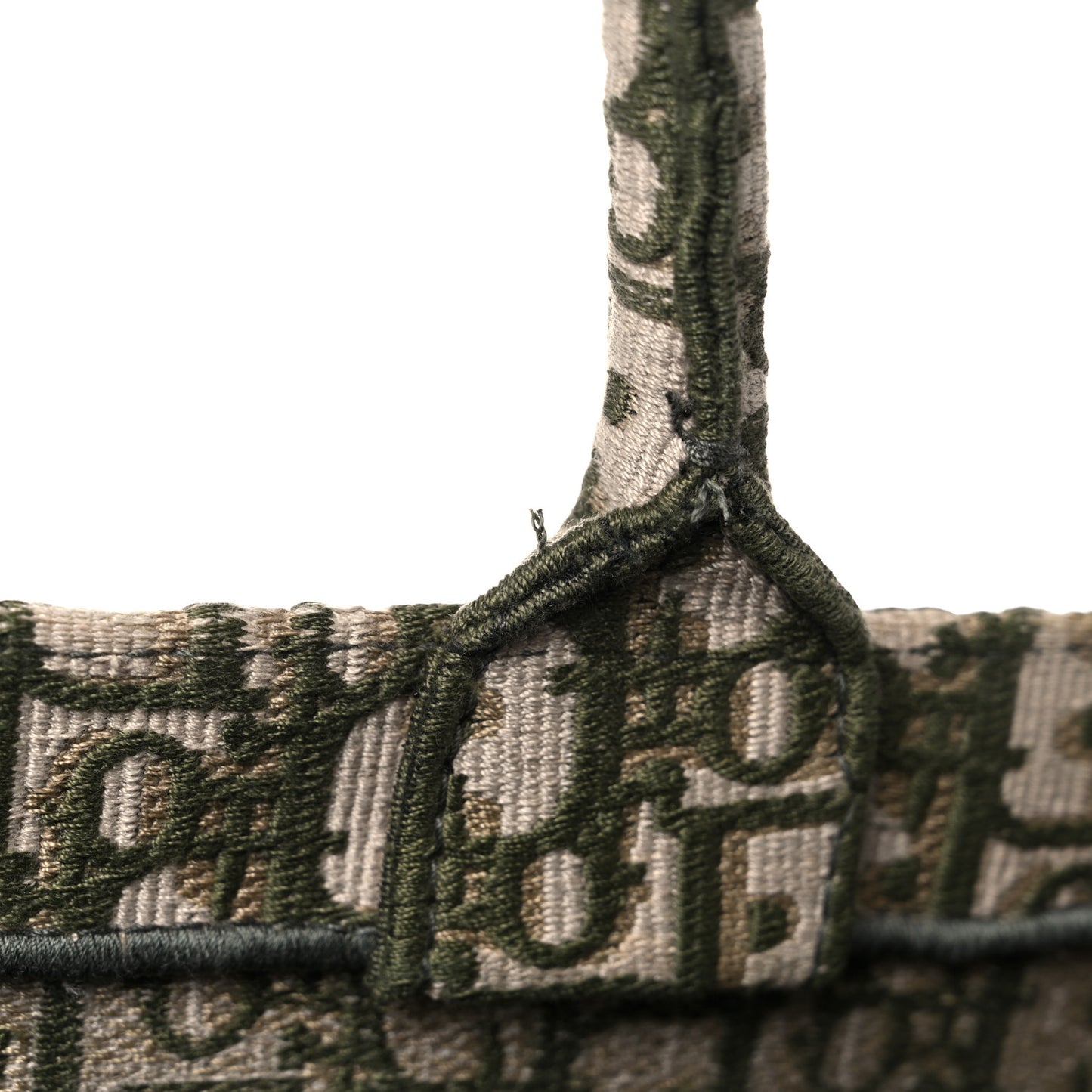 Oblique Large Book Tote Vert Multicolor