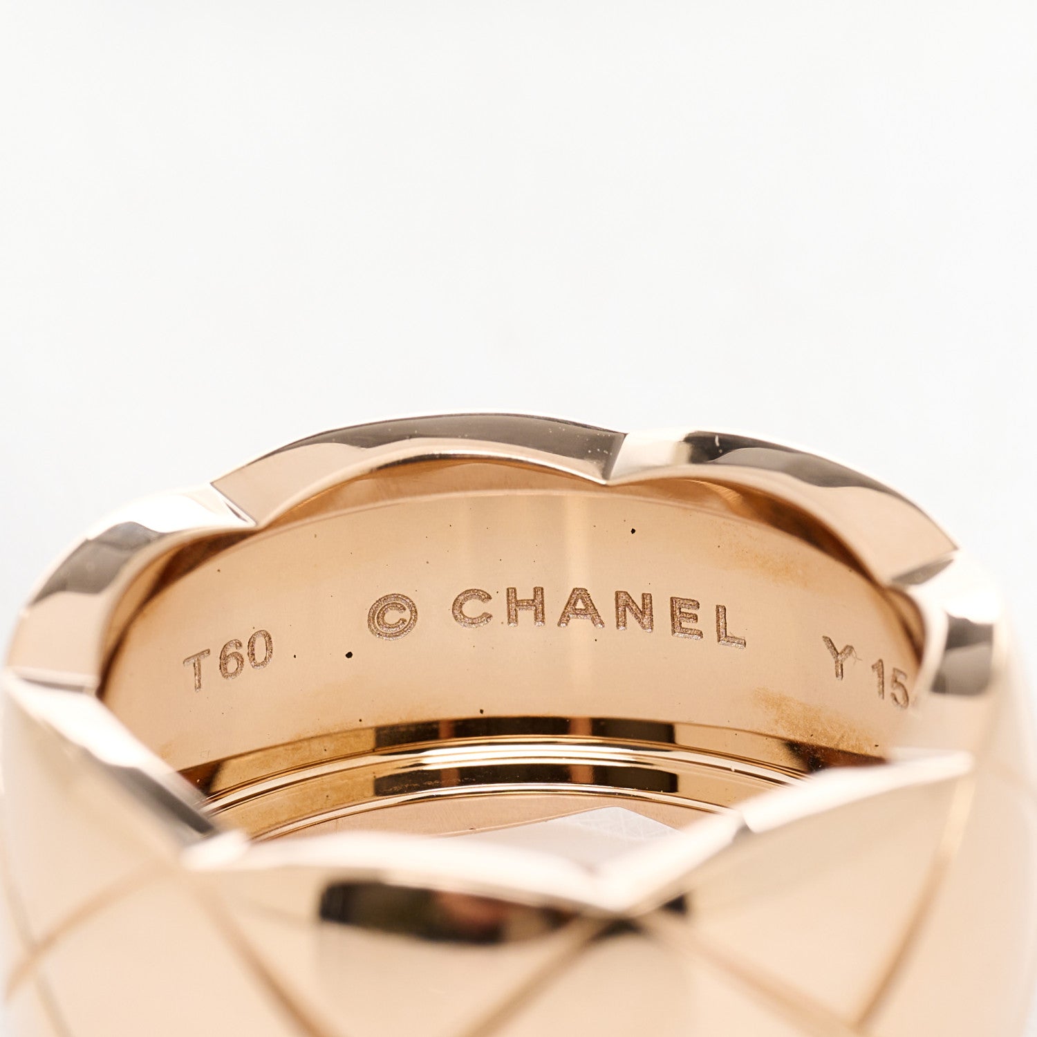 Chanel 18K Beige Gold Small Coco Crush Ring 60 9 4 of 7