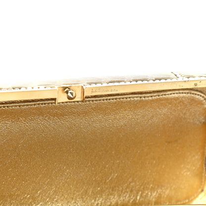 Judith Leiber Crystal Minaudiere Clutch Gold 14 of 25