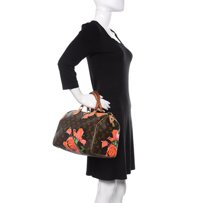 Louis Vuitton Monogram Roses Speedy 30 2 of 15