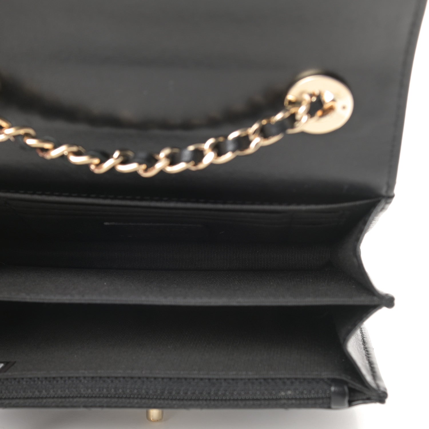 Chanel Lambskin Quilted Mini Trendy CC Wallet On Chain WOC Black 5 of 13