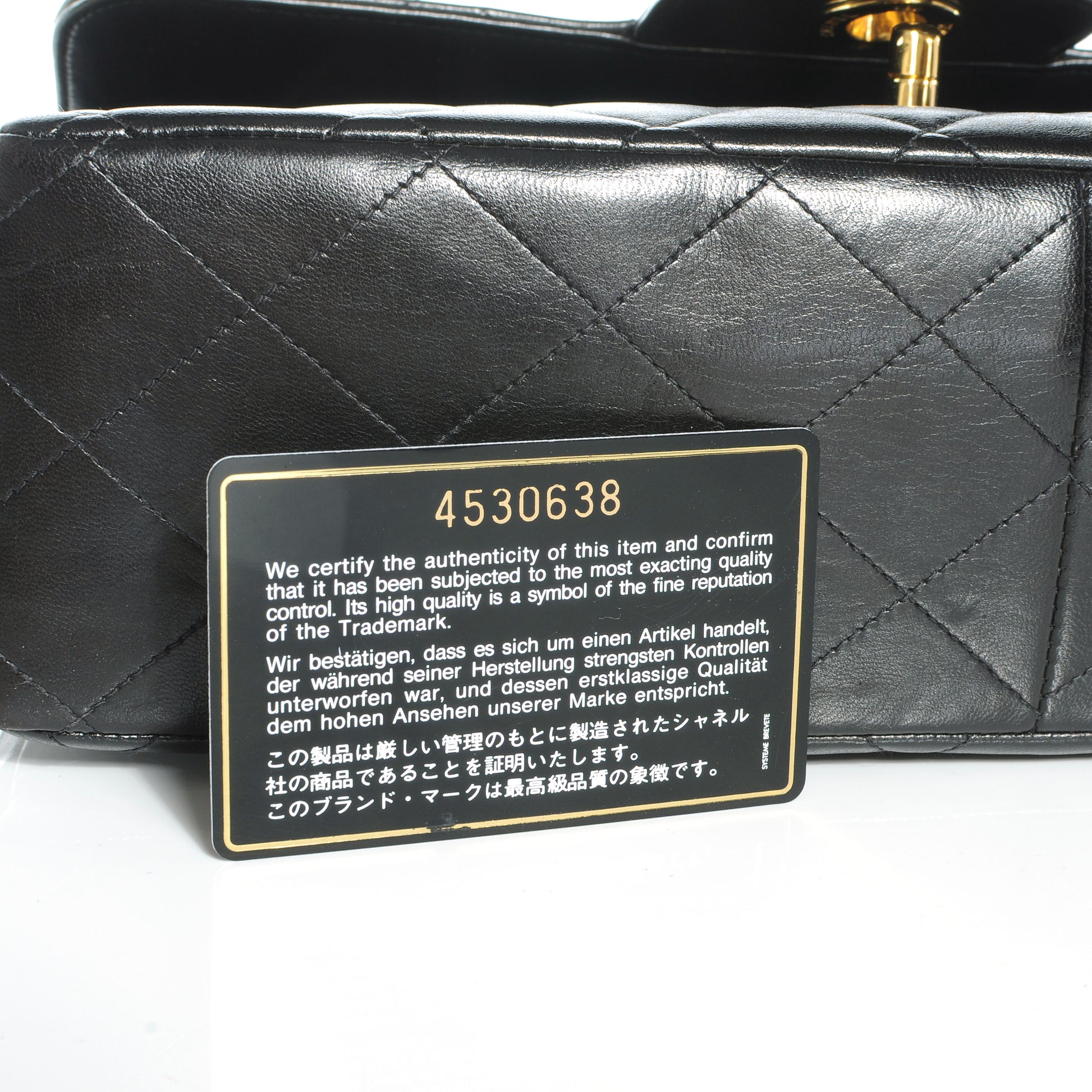 Chanel Lambskin Jumbo Flap Black 9 of 10