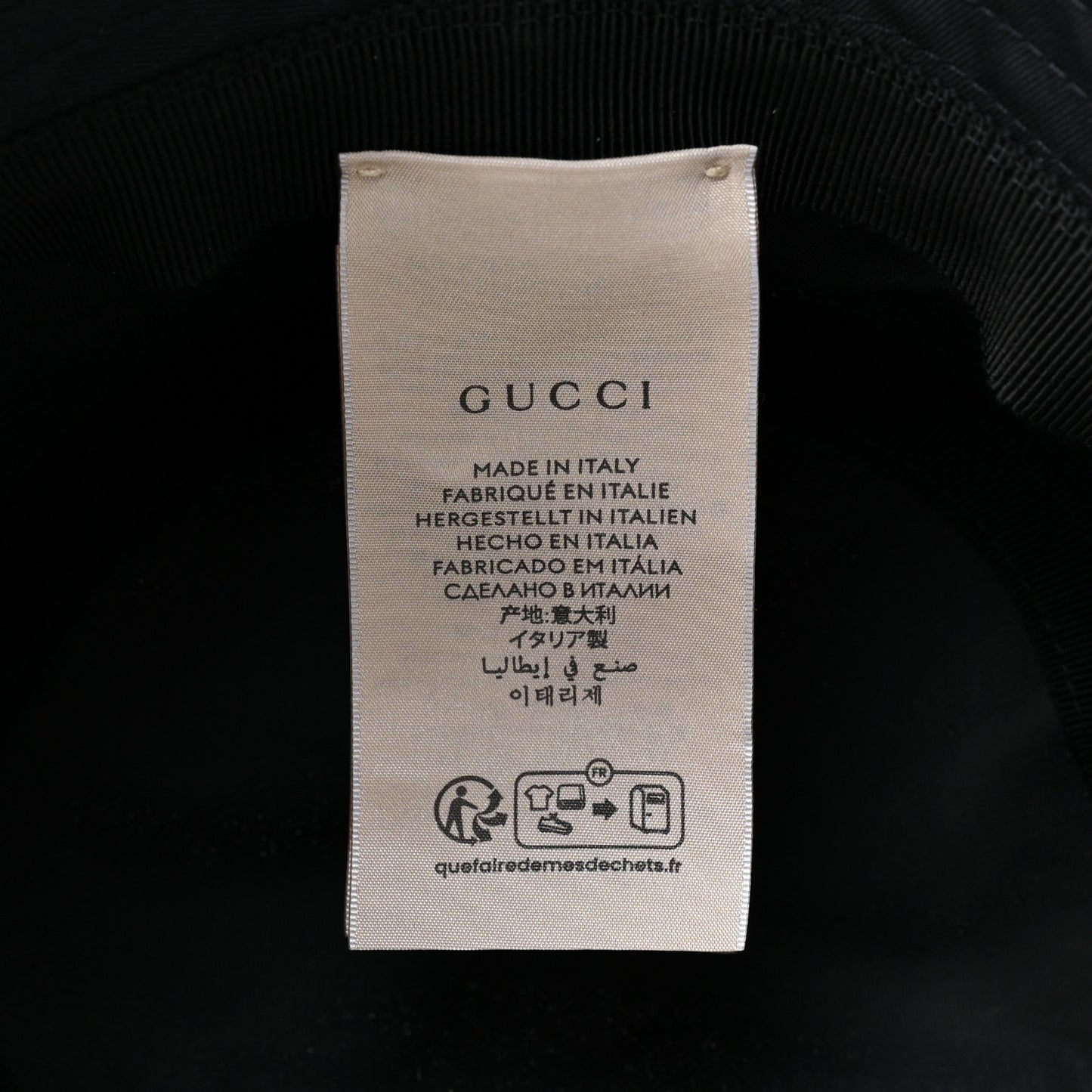 Cotton Logo Cabris Bucket Hat M Navy Blue