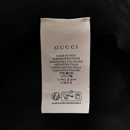 Gucci Cotton Logo Cabris Bucket Hat M Navy Blue 7 of 7