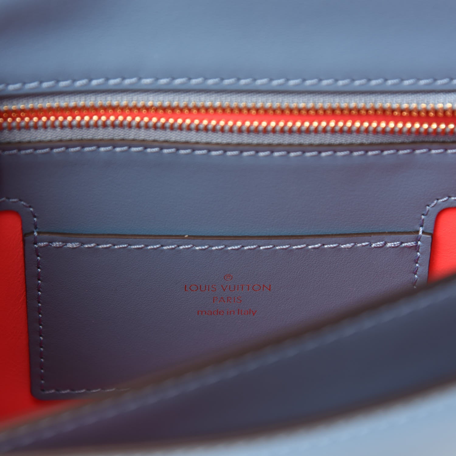 Louis Vuitton Smooth Calfskin LV Pont 9 Bleu Orage 9 of 11