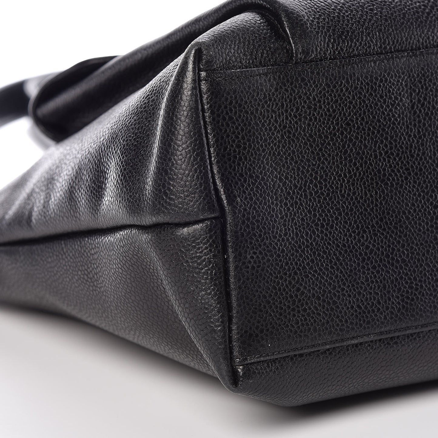 Caviar Flap Shoulder Bag Black