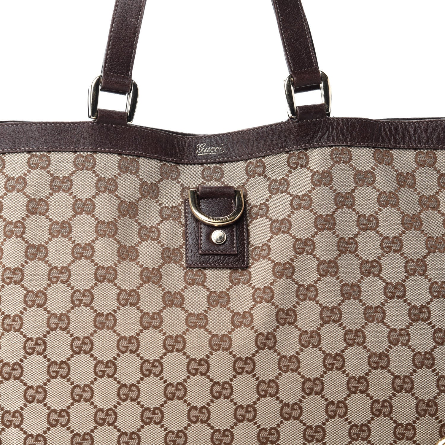 Gucci Monogram Large Abbey Tote Dark Brown 12 of 12