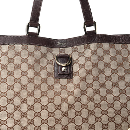 Gucci Monogram Large Abbey Tote Dark Brown 12 of 12