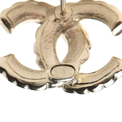 Chanel Pearl Queen of France CC Earrings Gold 4 of 4