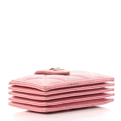 Chanel Iridescent Caviar Quilted Gusseted Card Holder Pink 4 of 8