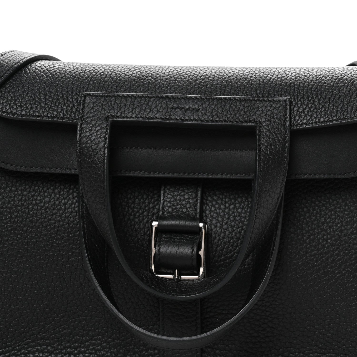 Hermes Taurillon Clemence Halzan 31 Black Black 8 of 11
