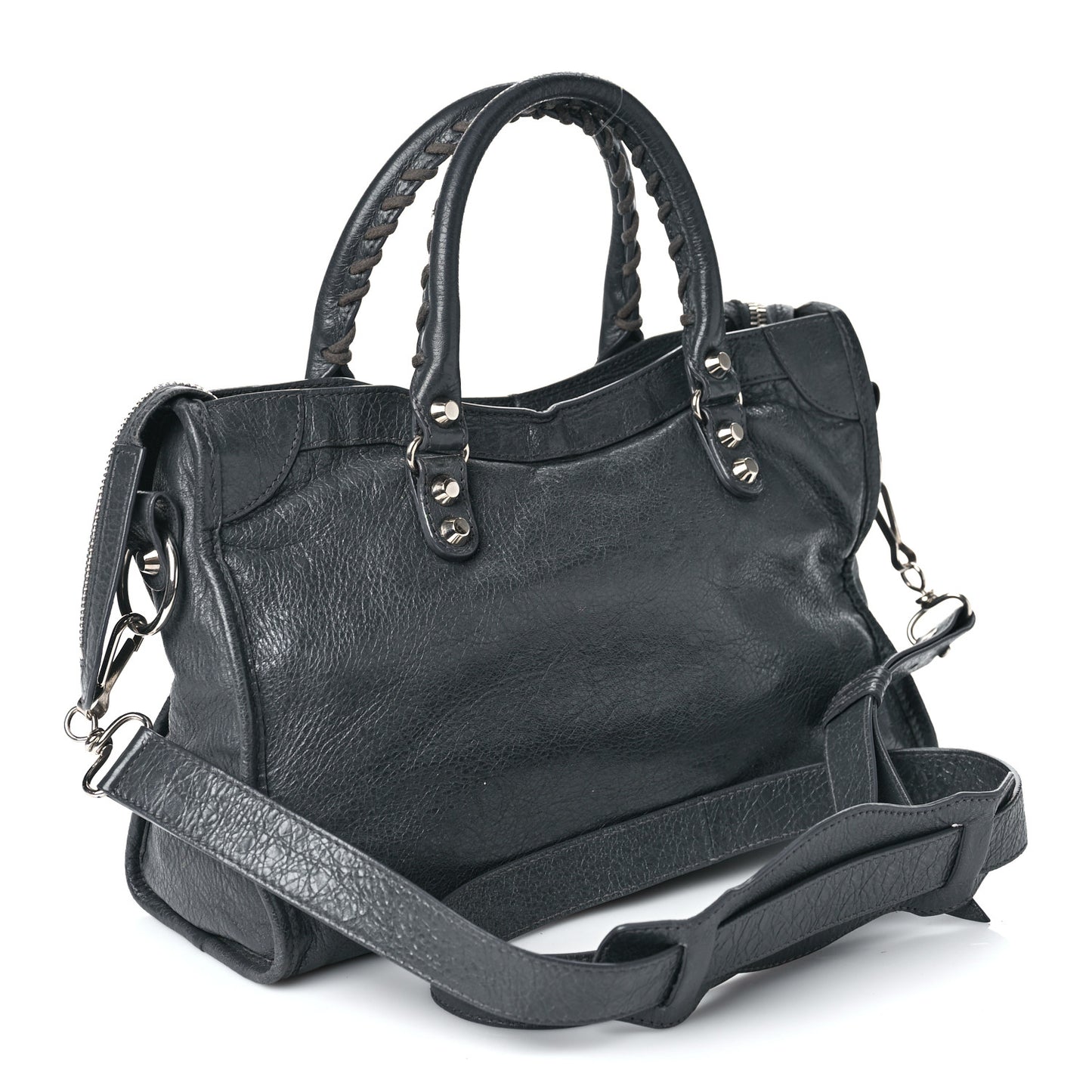 Agneau Classic Silver Hardware S City Gris Fossile