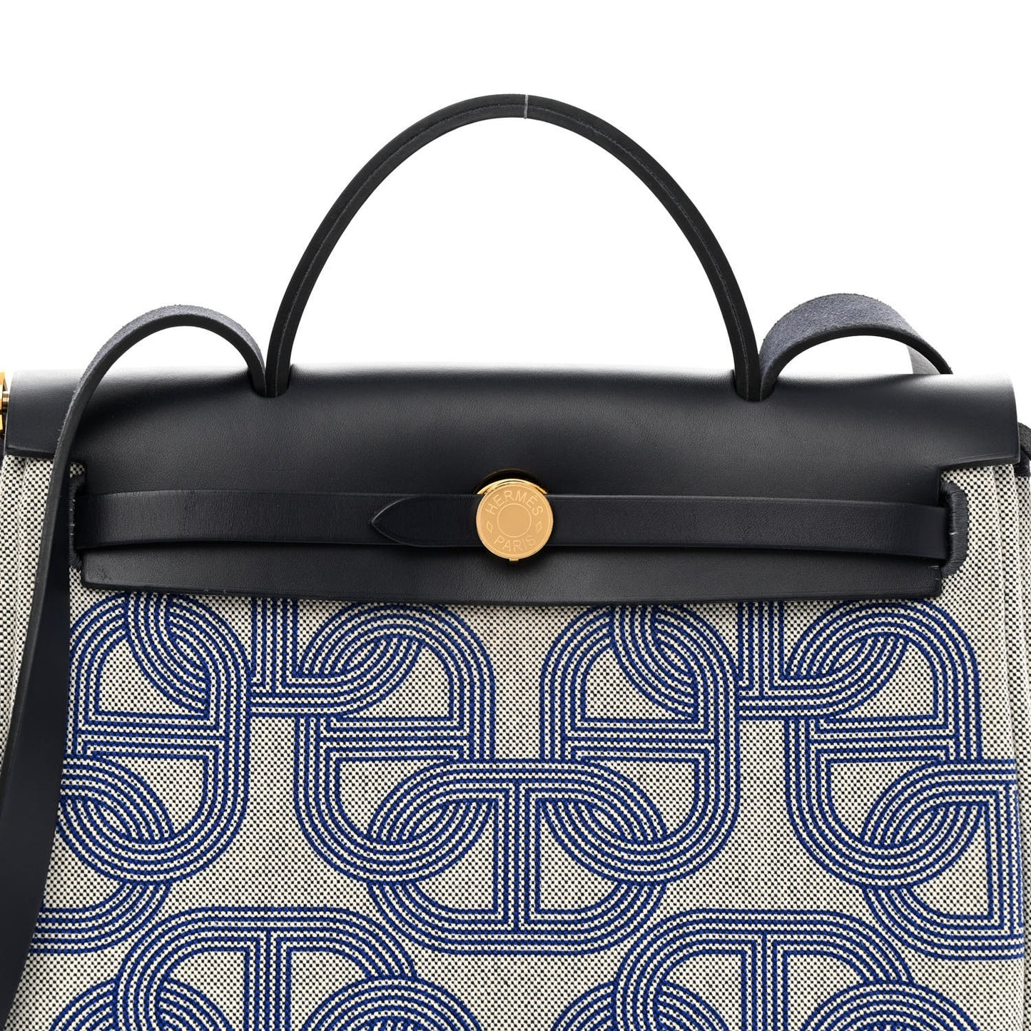 H Plume Canvas Vache Hunter Circuit 24 Herbag Zip Retourne 31 Bleu Royal Bleu Indigo Ecru