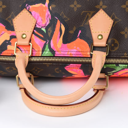 Louis Vuitton Monogram Roses Speedy 30 10 of 12