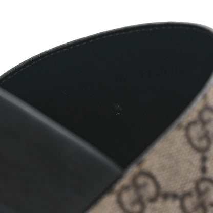 Gucci GG Supreme Monogram Fake/Not Mens Slide Sandals 10 Beige Ebony 7 of 8