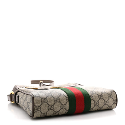Gucci GG Supreme Monogram Web Small Ophidia Messenger Bag Brown 4 of 11