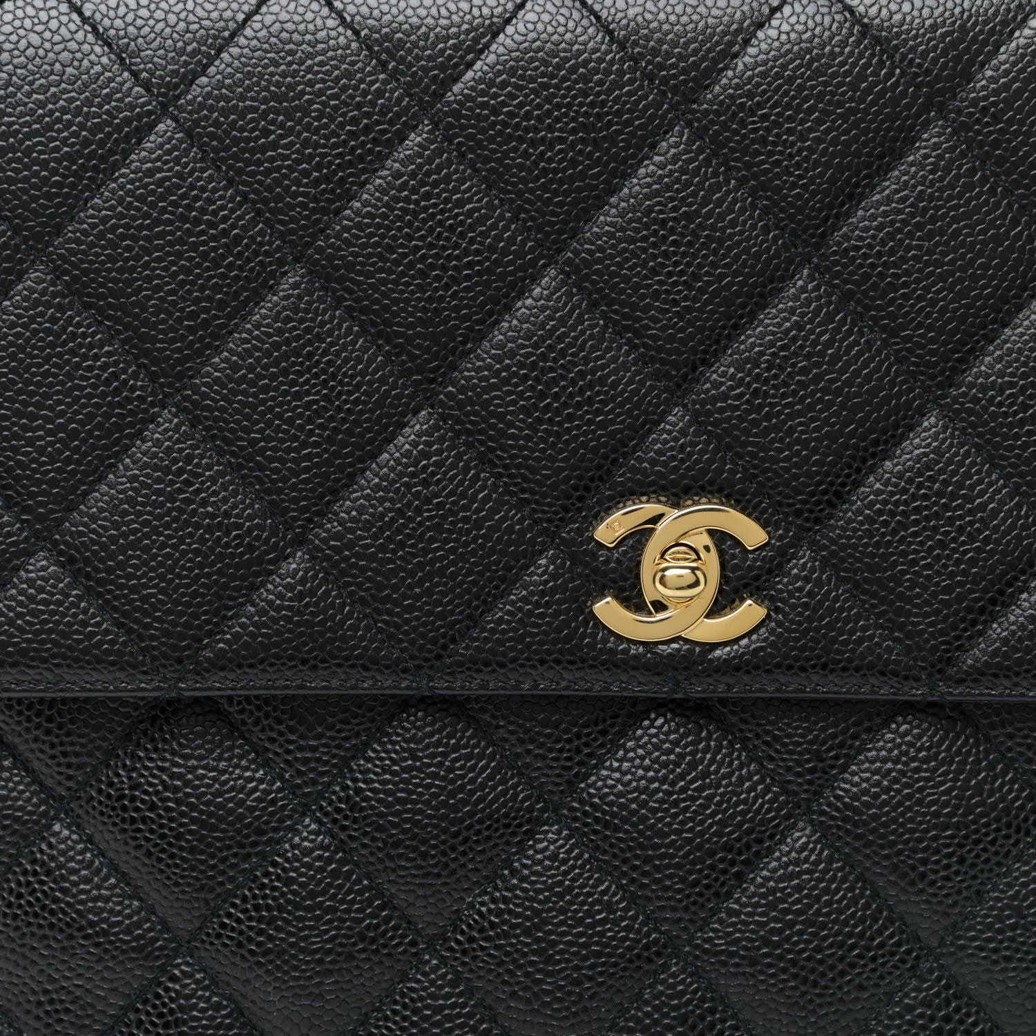 Chanel Caviar Quilted Jumbo Kelly Flap Black 8 of 14