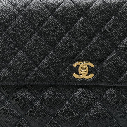 Chanel Caviar Quilted Jumbo Kelly Flap Black 8 of 14