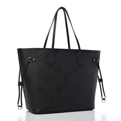 Louis Vuitton Empreinte Monogram Giant Neverfull MM Black 3 of 10