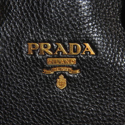 Prada Vitello Daino Shopping Tote Nero Black 7 of 11