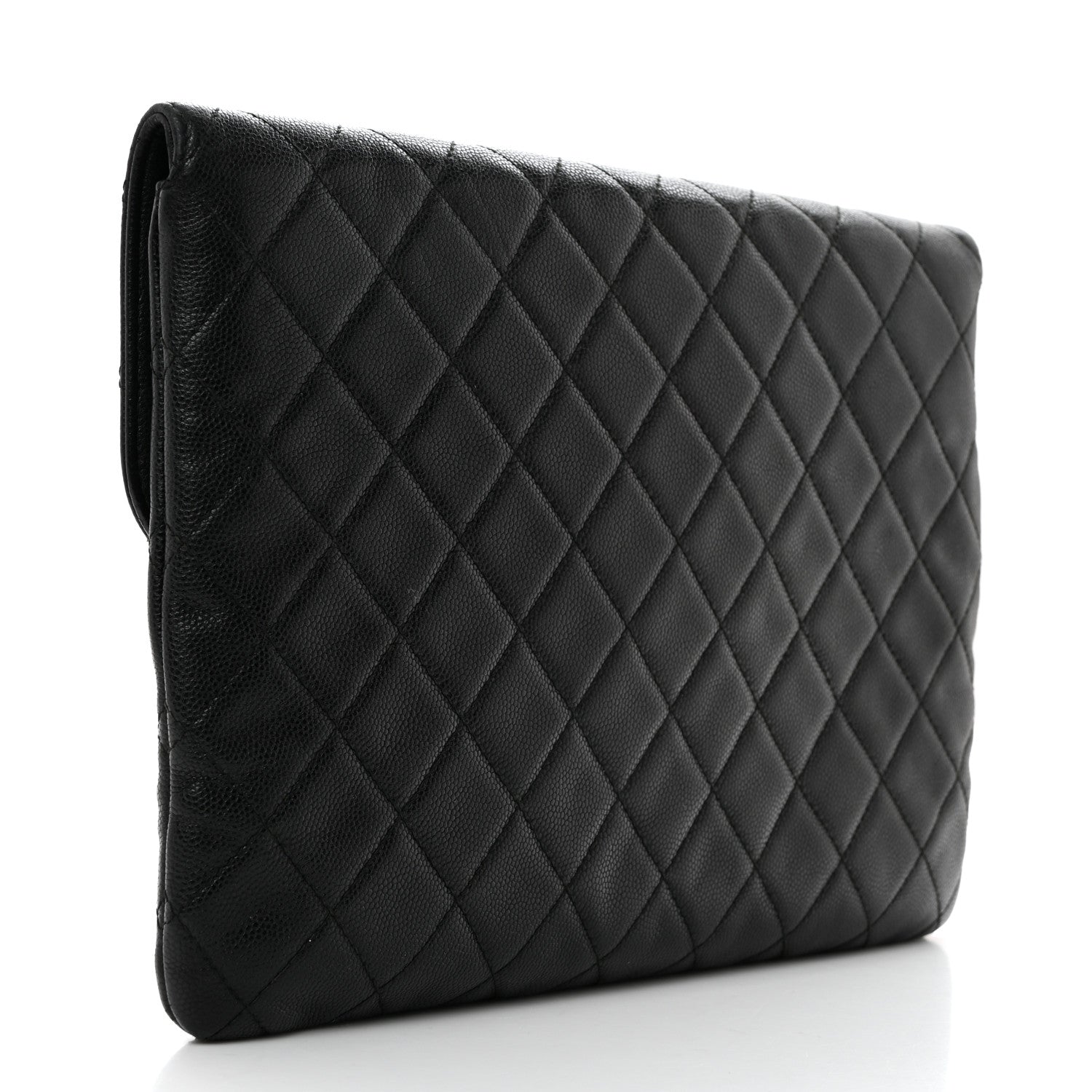 Chanel Caviar Quilted Medium Golden Class Pouch Black 3 of 7